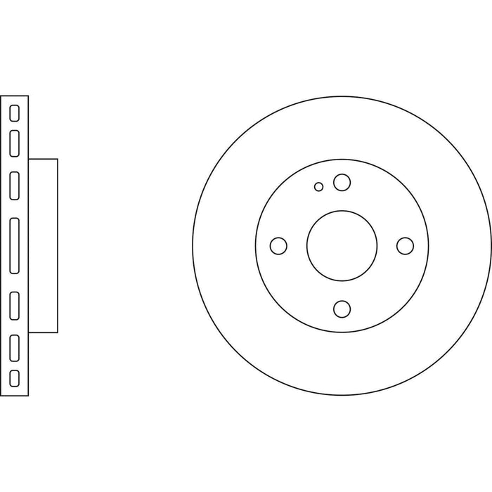 Apec Brake Disc Front Fits Kia Mentor Mazda 323 Demio Familia