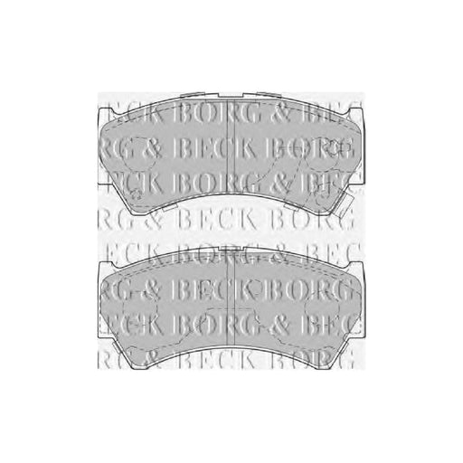 Genuine Borg & Beck Front Brake Pads fits Suzuki Baleno 1.8i 9602 BBP1827 Borg & Beck  - Dynamic Drive