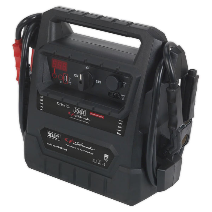 Sealey 12/24V RoadStart Emergency Jump Starter 4600 Peak Amps - DEKRA Approved Sealey  - Dynamic Drive