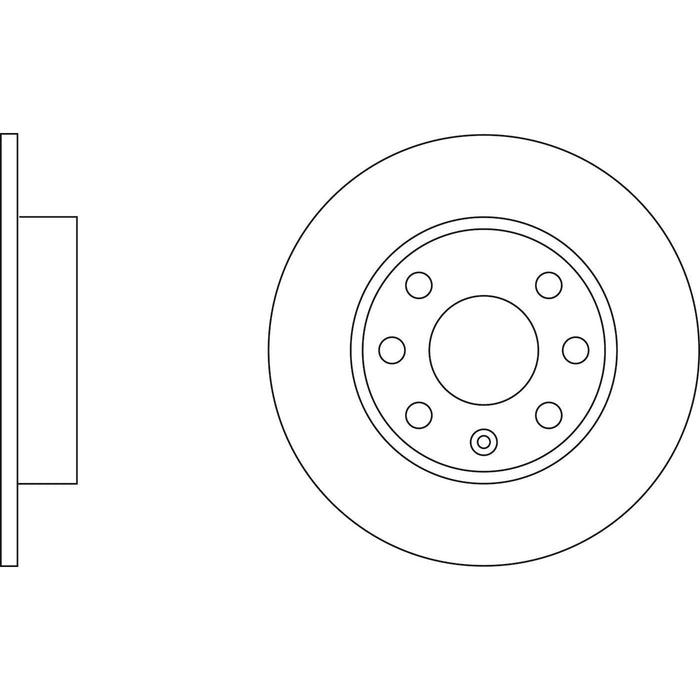 Genuine APEC Front Brake Discs & Pads Set Solid for Opel Corsa