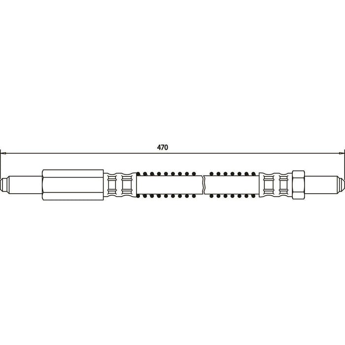 Apec Brake Hose Front Fits Land Rover Discovery Range