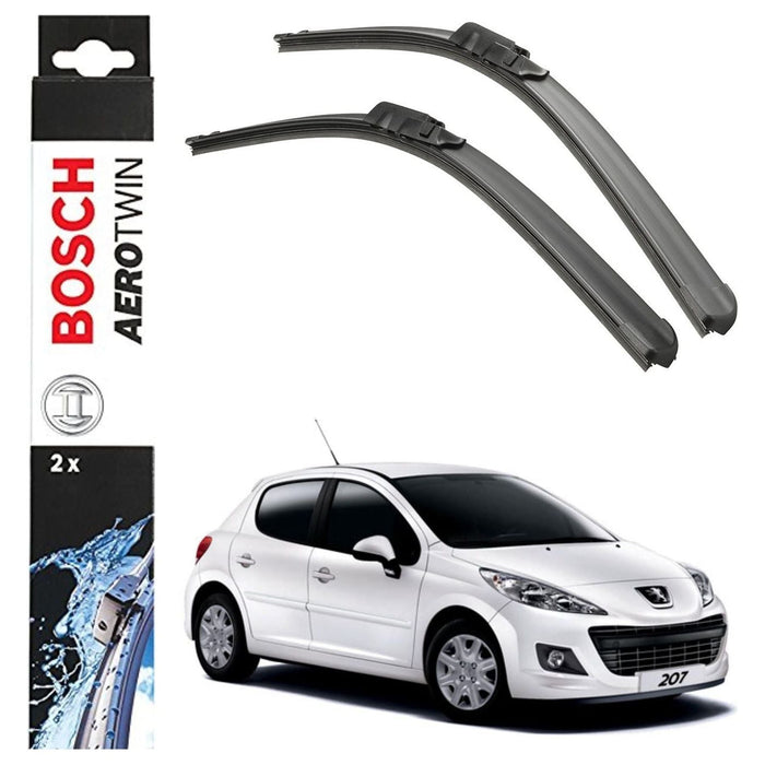 Bosch Aerotwin Front Wiper Blades Set Peugeot 207 05.06-06.15 A978S