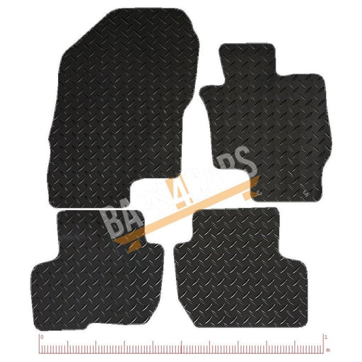 Tailored Silver Trim Mats fits Mitsubishi Phev 14-18 + Clips 2014- 2018 UKB4C  - Dynamic Drive