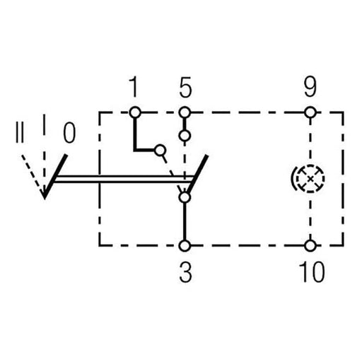 Hella Switch Flip Switch Control II-I-0 Number of connectors: 5 6RH 007 832-341 Hella  - Dynamic Drive