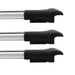 3x Roof Bars Rack Aluminium Silver fits Mercedes Viano 2003-2014 W639 Omtec  - Dynamic Drive