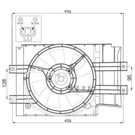 NRF Radiator Fan fits Nissan Micra NRF  - Dynamic Drive