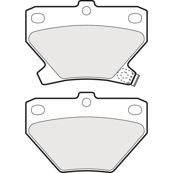 Genuine APEC Rear Brake Discs & Pads Set Solid for Toyota Yaris/Vitz