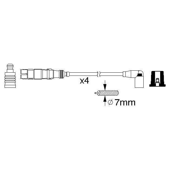 Genuine Bosch Ignition Lead B359 fits VW Golf - 2.0 - 98-04 0986356359