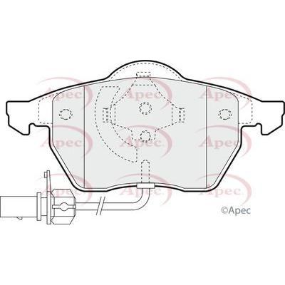 Apec Brake Pads Front Fits Audi A4 A6 Ford Galaxy Seat Alhambra VW Pass