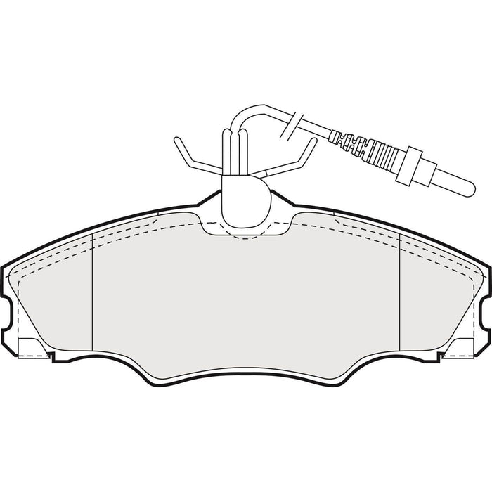 Apec Brake Pads Front Fits Peugeot 406