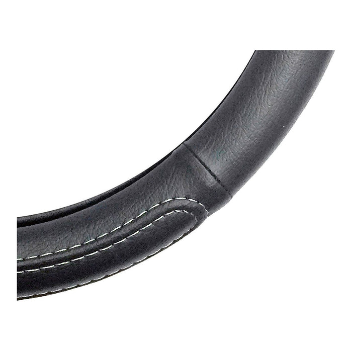 Black Steering Wheel Cover Soft Grip Leather Look Grand C4 Picasso 07-13 UKB4C  - Dynamic Drive