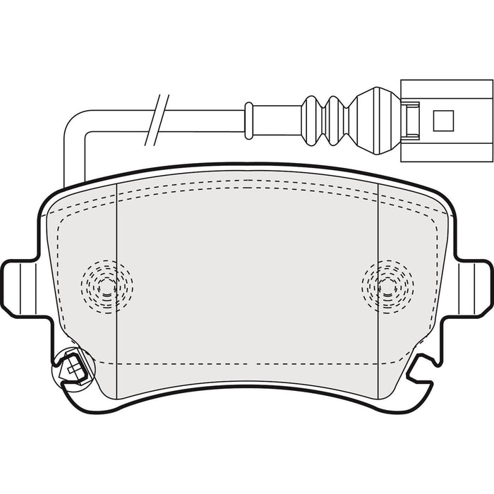 Apec Brake Pads Rear Fits VW Caravelle Transporter