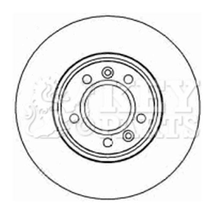 Genuine Key Parts KBD4443 Brake Disc Pair (Front) Key Parts  - Dynamic Drive