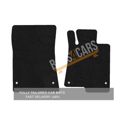 Fully Tailored Navy Blue Trim Carpet Mats fits Mercedes Slk 11> 2 Pce Set of 2 + 4 Clips UKB4C  - Dynamic Drive