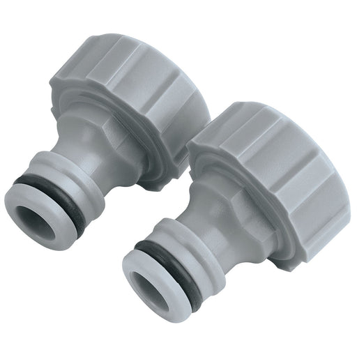 Draper Twin Pack of Outdoor Tap Connectors (3/4") 25906 Draper  - Dynamic Drive