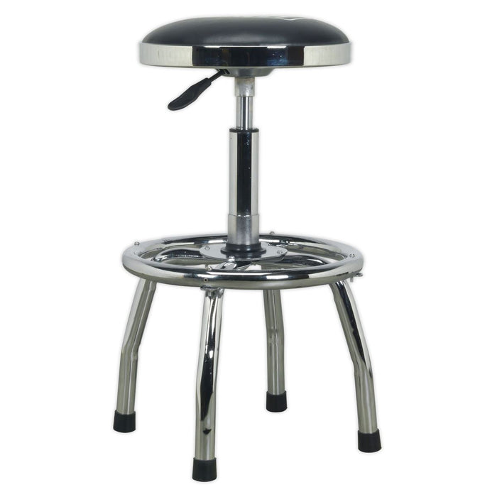 Sealey Workshop Stool Heavy-Duty Pneumatic with Adjustable Height Swivel Seat