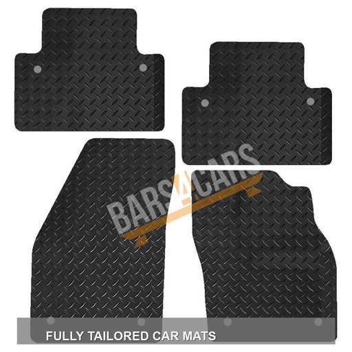 Tailored Rubber Car Mats for Volvo C30 Manual With Clips Set of 4 With 8 Clips UKB4C  - Dynamic Drive