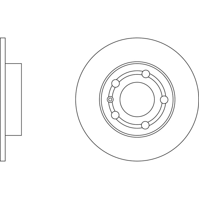 Apec Brake Disc Rear Fits Audi A1 A2 A3 Tt Seat Arona Cordoba Ibiza Leon Toledo Apec  - Dynamic Drive