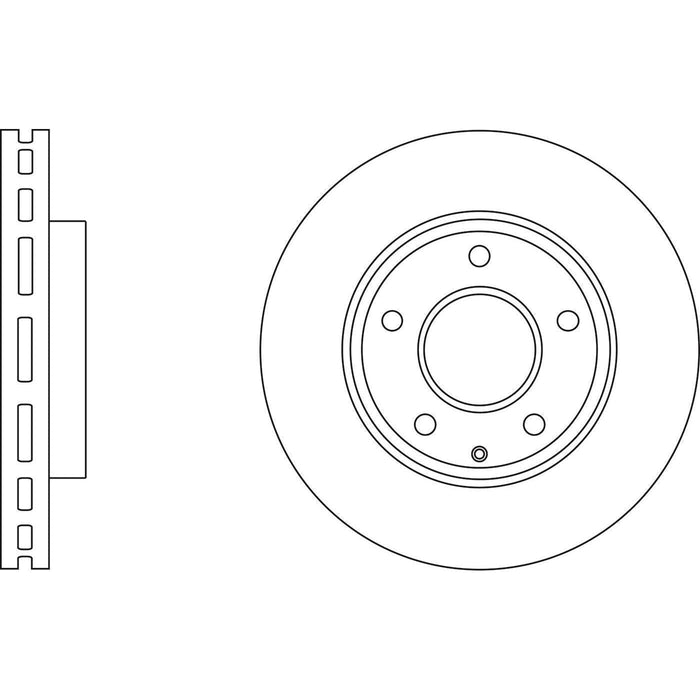 Apec Brake Disc Front Fits Mazda 3