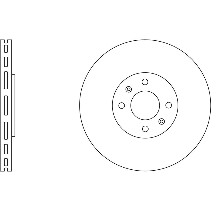 Genuine APEC Front Brake Discs & Pads Set Vented for Peugeot 307 Apec  - Dynamic Drive