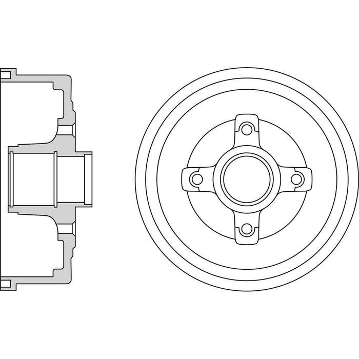 Apec Brake Drum Rear Fits Opel Corsa Tigra Vauxhall