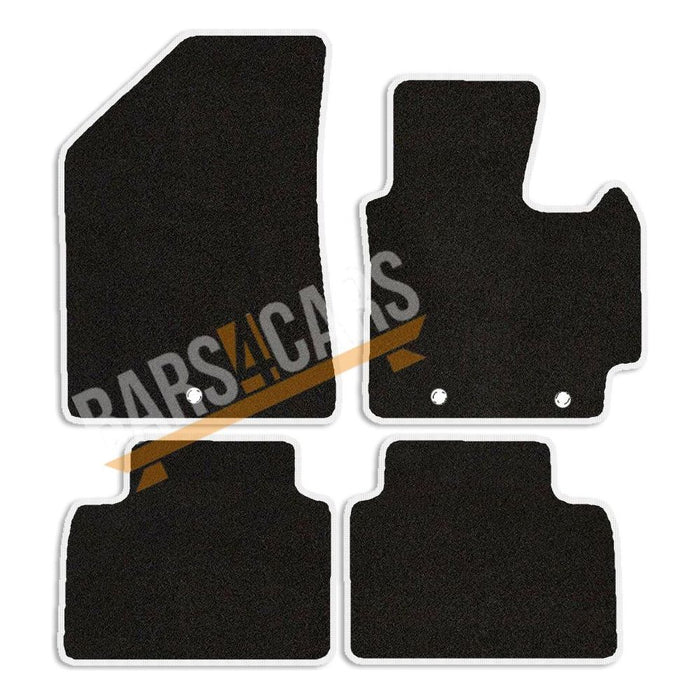 Tailored White Trim Carpet Mats for Kia Soul 14-18 + Clips 14 15 16 17 18 UKB4C  - Dynamic Drive