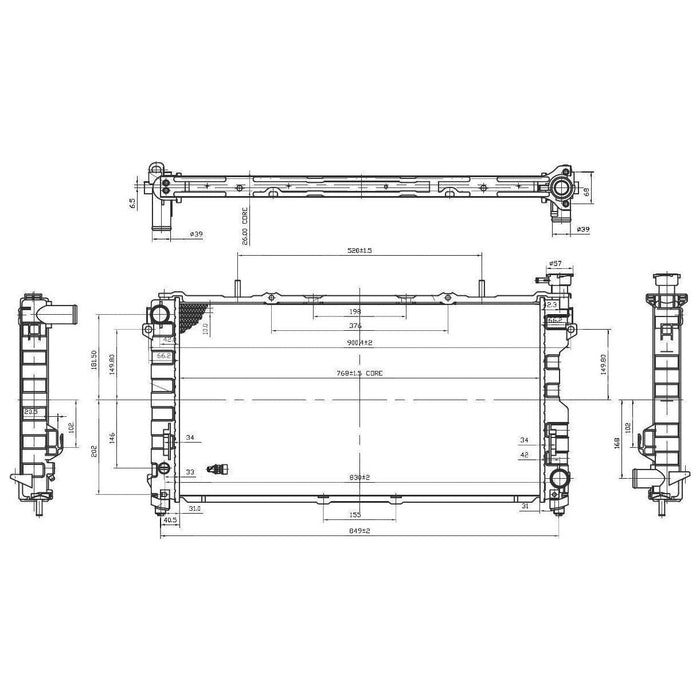 NRF Radiator 53156