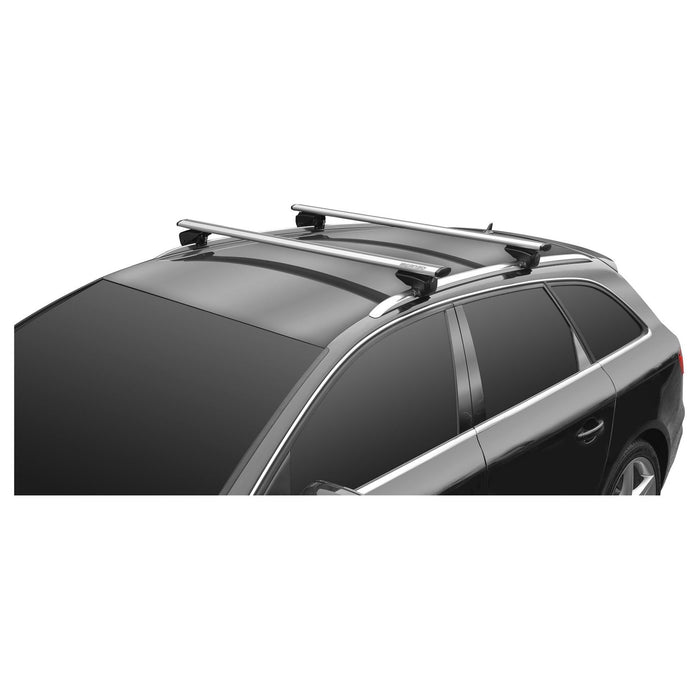 Aluminium Locking Roof Rack Wide Flat Bars for Peugeot 5008 2017 onwards 5 door Menabo  - Dynamic Drive