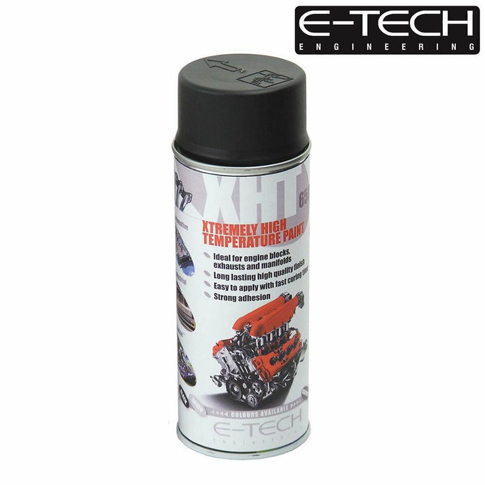 2x BLACK E-Tech 400ml Extremely High Temperature Paint XHT VHT Exhaust