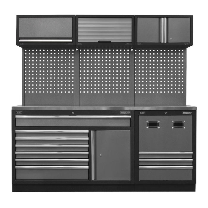 Sealey Modular Storage System Combo Stainless Steel Worktop APMSSTACK14SS