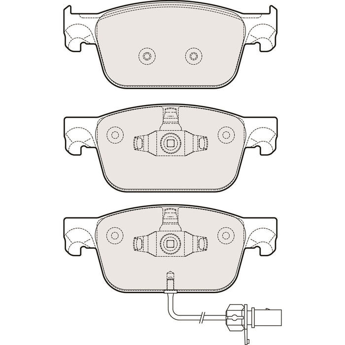 Apec Brake Pads Front Fits Audi A4 A5