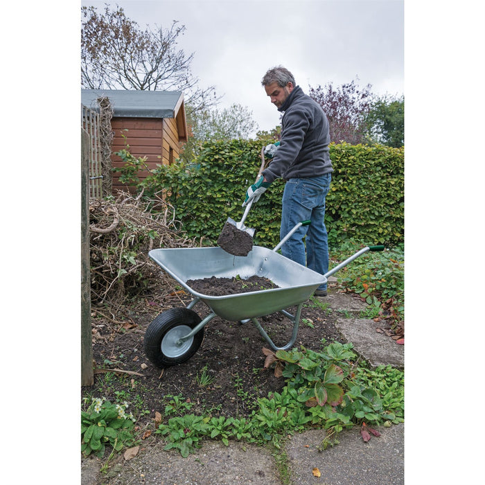 Draper Galvanised Wheelbarrow, 65L 31619 Draper  - Dynamic Drive