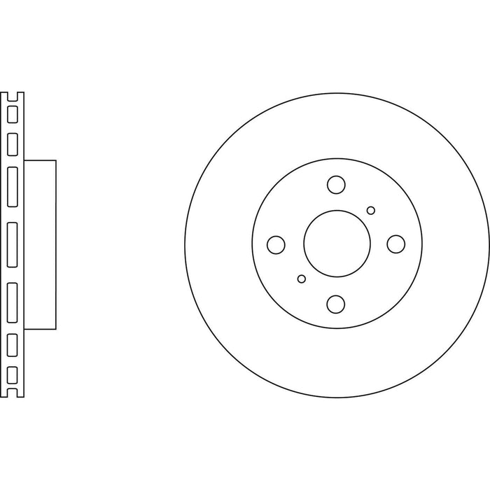 Genuine APEC Front Brake Discs & Pads Set Vented for Aston Martin Cygnet