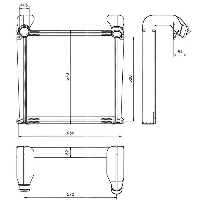 NRF Radiator fits CAC STEYR NRF  - Dynamic Drive