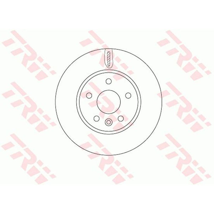 Genuine TRW Brake Disc (Pair) DF6819 TRW  - Dynamic Drive