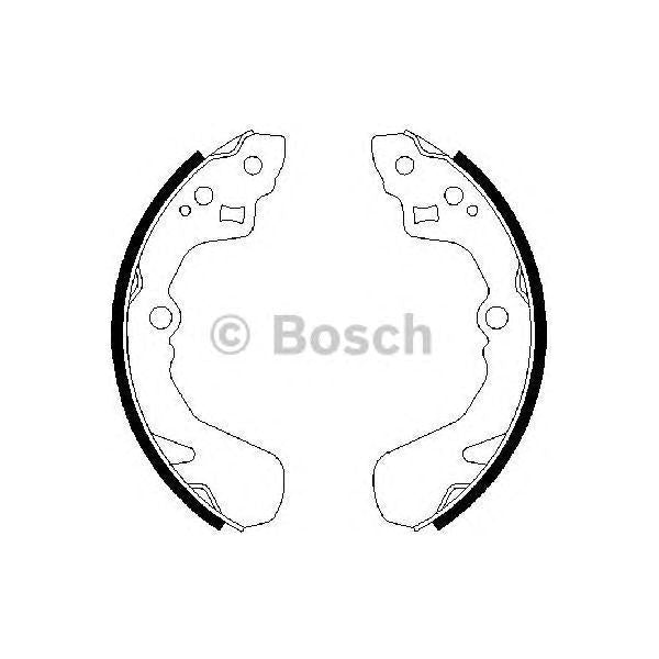 Genuine Bosch Brake Shoe Bs686 fits Suzuki Swift - 1.0 - 92-03 0986487436 Bosch  - Dynamic Drive