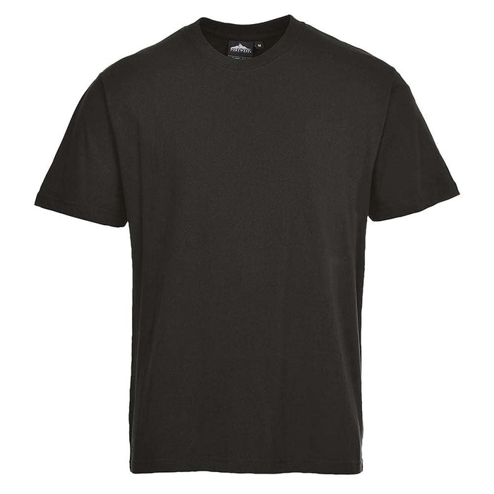 Portwest Turin Premium T-Shirt - Black - X Large