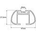 Aluminium Roof Rack Cross Bars fits Renault Espace 1985-1997 MK1&2&3 5 door Menabo  - Dynamic Drive