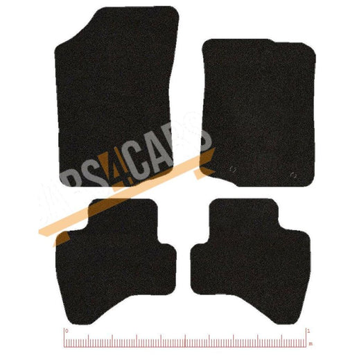 Tailored Claret Blue Trim Carpet Mats fits Citroen C1 14-18 + Clips 14 15 16 17 18 UKB4C  - Dynamic Drive