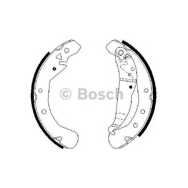 Genuine Bosch Brake Shoe Bs881 fits Vauxhall Astra VVT ECOTEC - 1.6 - 06-11 0986