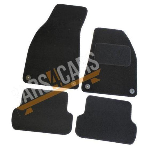 Fully Tailored Black Carpet Car Mats for Audi A4 02-05 Set of 4 With 4 Clips UKB4C  - Dynamic Drive