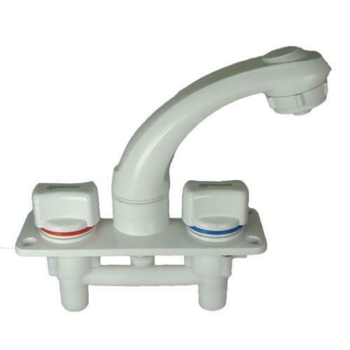 Whale White Elegance Mixer Tap Camper Caravan Boat Motorhome Hot Cold Water Whale  - Dynamic Drive