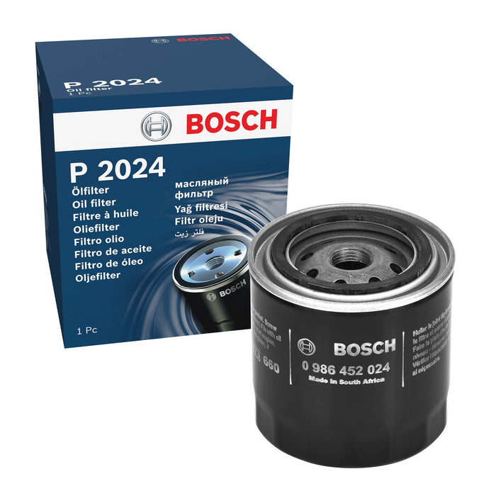 Genuine Bosch Car Oil Filter P2024 fits Nissan Vanette Cargo - 2.3 - 94-02 09864