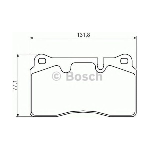 Bosch Brake Pad Set Bp1259 fits Land Rover Range Rover Sport TD - 3.6 - 06-12 09