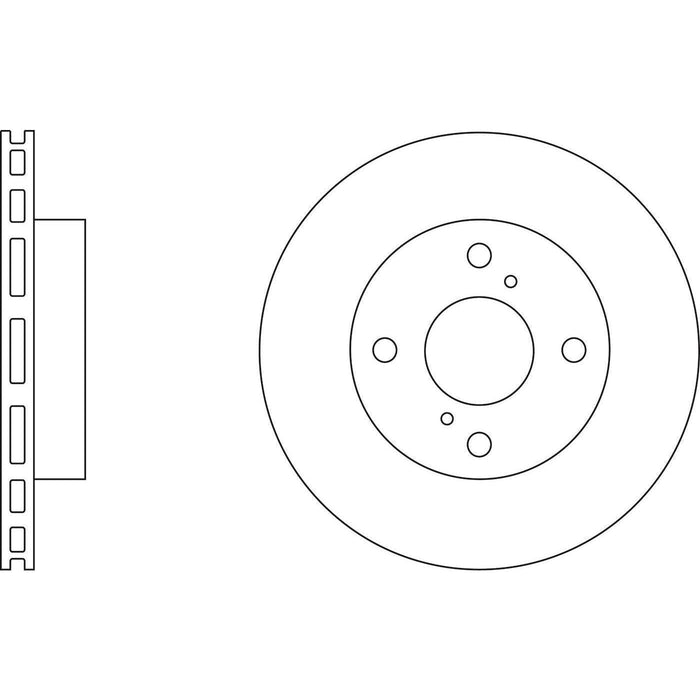 Apec Brake Disc Front Fits Suzuki Carry