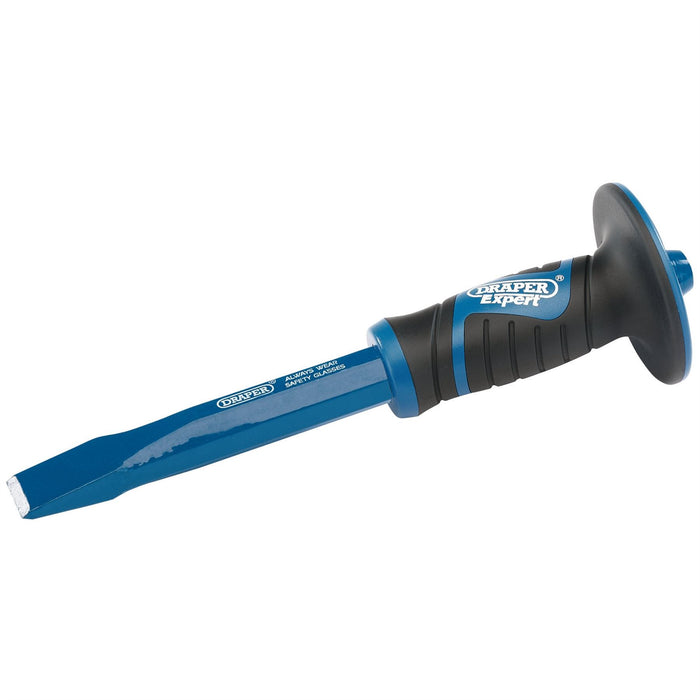 Draper Hexagonal Shank Cold Chisel with Soft Grip Hand Guard, 25 x 250mm 51051 Draper  - Dynamic Drive