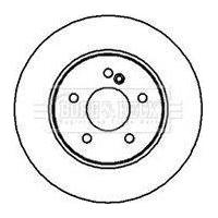 Genuine Borg & Beck Brake Disc Pair fits Mercedes E W210 95 rear BBD5080 Borg & Beck  - Dynamic Drive