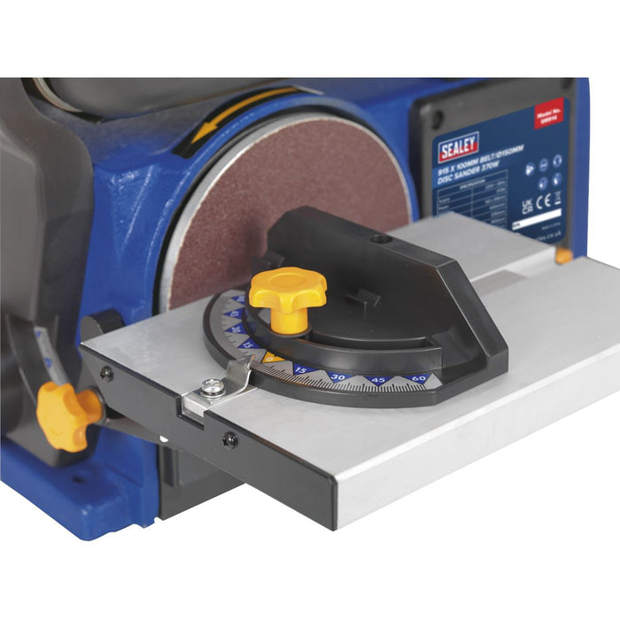 BELT/DISC SANDER 100 X 915MM/150 370W/230V Sealey  - Dynamic Drive