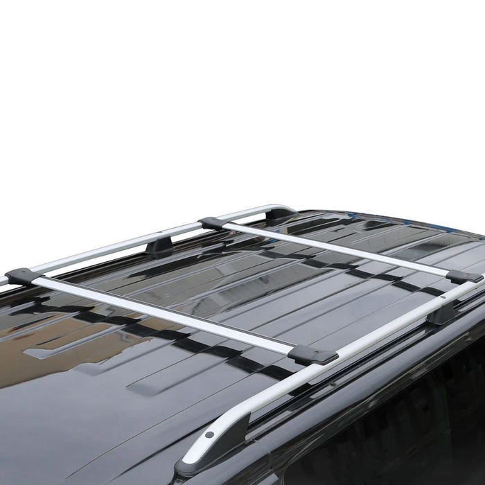 Roof Bars Rack Aluminium Silver fits Nissan Navara 2015- Onwards Omtec  - Dynamic Drive