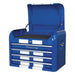 Sealey Topchest 4 Drawer Retro Style Blue with White Stripes AP28104BWS Sealey  - Dynamic Drive